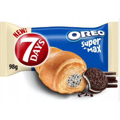 7Days  CROISSANT SUPER MAX OREO 98G ROGAL Z NADZIENIEM OREO