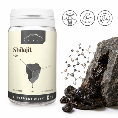 Nanga SHILAJIT Mumio 400mg 60 kapsułek wsparcie WITALNOŚĆ ENERGIA