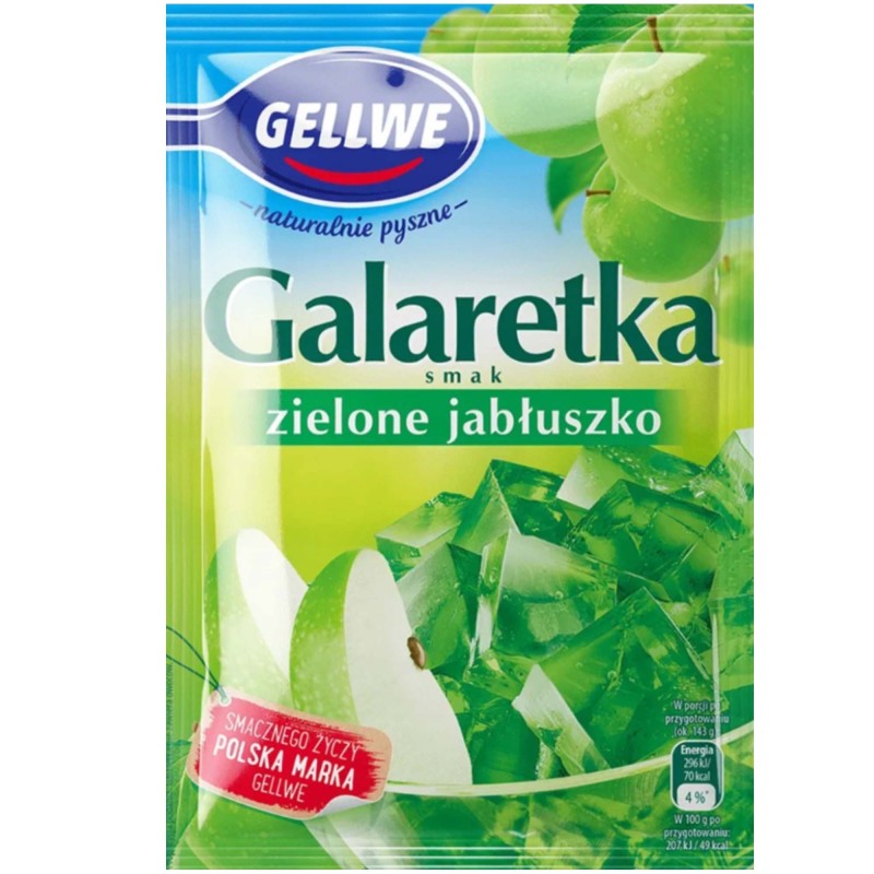 Gellwe GALARETKA ZIELONE JABŁUSZKO jabłko jabłkowa zielona