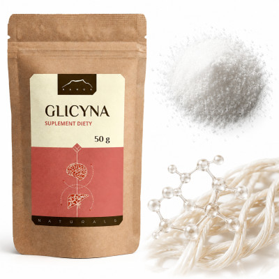 Nanga GLICYNA 50g proszek wsparcie WĄTROBA SEN UKŁAD NERWOWY
