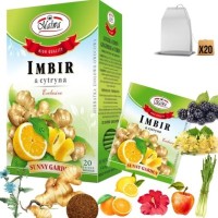 MALWA HERBATA SUNNY GARDEN IMBIR Z CYTRYNĄ x20