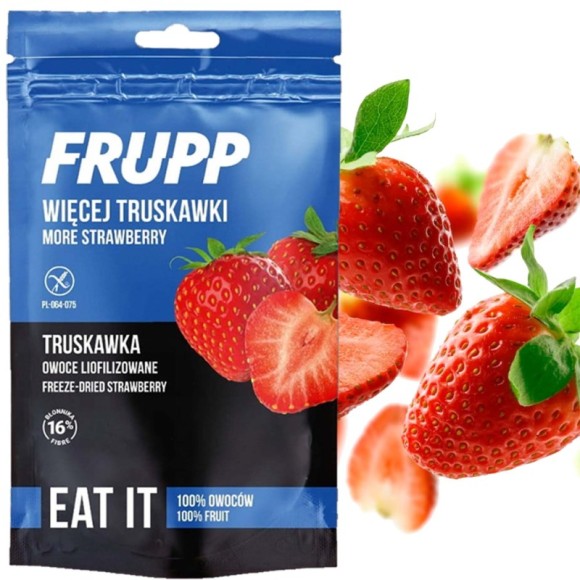 CELIKO FRUPP EAT IT TRUSKAWKA bez glutenu 100% OWOCÓW 13g