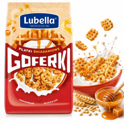 Lubella GOFERKI MAŚLANE płatki śniadaniowe 250g