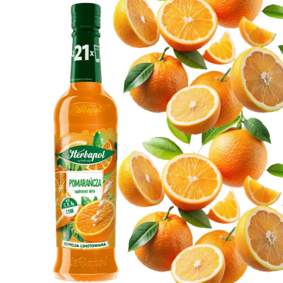 Herbapol SYROP OWOCOWA SPIŻARNIA POMARAŃCZA 420ML