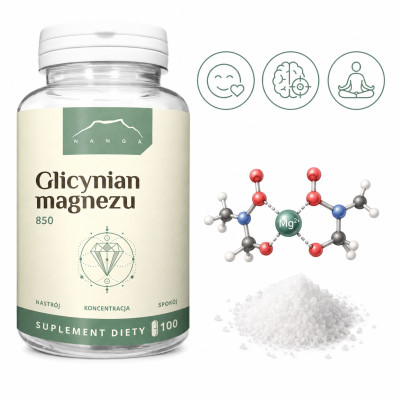 Nanga GLICYNIAN MAGNEZU 850mg 100kaps wsparcie UKŁAD NERWOWY