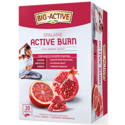 BIG-ACTIVE herbata funkcjonalna ACTIVE BURN SPALANIE 20 kopertek