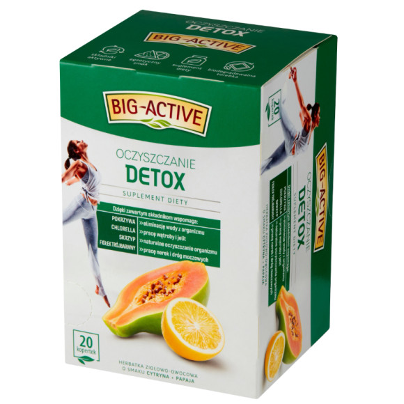 BIG-ACTIVE herbata funkcjonalna DETOKS OCZYSZCZANIE 20 kopertek