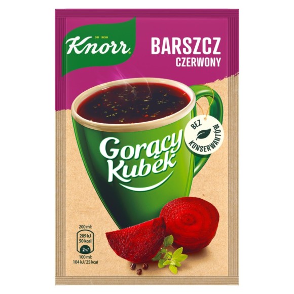 KNORR GORĄCY KUBEK CZERWONY BARSZCZ 14G