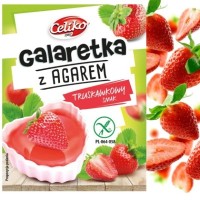 CELIKO GALARETKA Z AGAREM truskawkowa BEZGLUTENOWA szybko
