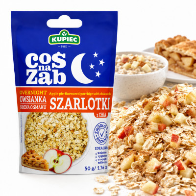 Kupiec COŚ NA ZĄB OWSIANKA NOCNA O SMAKU SZARLOTKI Z CHIA 50G