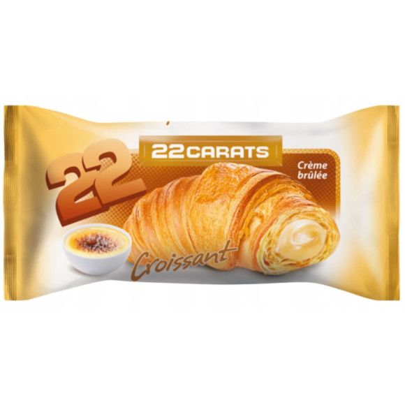 22 Carats ROGALIK CROISSANT z nadz.o smaku CREME BRULEE 55g