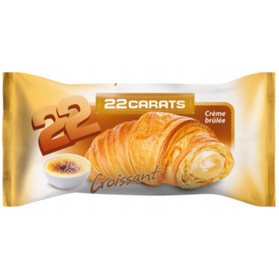 22 Carats ROGALIK CROISSANT z nadz.o smaku CREME BRULEE 55g