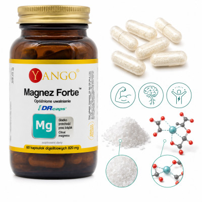 Yango MAGNEZ FORTE INNOWACYJNE KAPSUŁKI DOJELITOWE 90 kapsułek