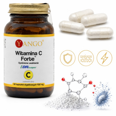 Yango WITAMINA C FORTE 1000MG OPÓŹNIONE UWALNIANIE 60 KAPSUŁEK