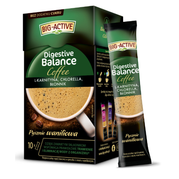 BIG-ACTIVE COFFEE DIGESTIVE BALANCE 100 G (10 SASZETEK X 10 G)