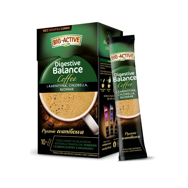 BIG-ACTIVE COFFEE DIGESTIVE BALANCE 100 G (10 SASZETEK X 10 G)