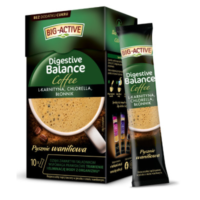 BIG-ACTIVE COFFEE DIGESTIVE BALANCE 100 G (10 SASZETEK X 10 G)