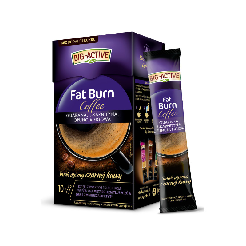 BIG-ACTIVE COFFEE FAT BURN 100 G (10 SASZETEK X 10 G)