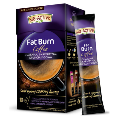 BIG-ACTIVE COFFEE FAT BURN 100 G (10 SASZETEK X 10 G)