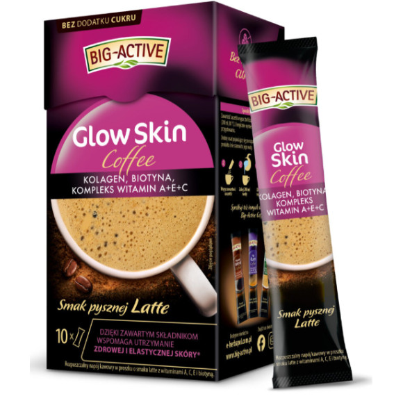 BIG-ACTIVE COFFEE GLOW SKIN 100 G (10 SASZETEK X 10 G)