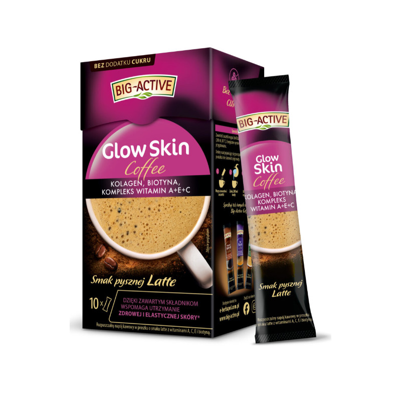BIG-ACTIVE COFFEE GLOW SKIN 100 G (10 SASZETEK X 10 G)