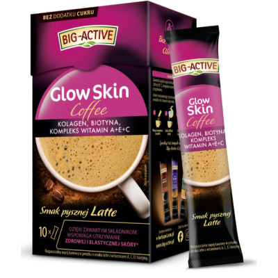 BIG-ACTIVE COFFEE GLOW SKIN 100 G (10 SASZETEK X 10 G)