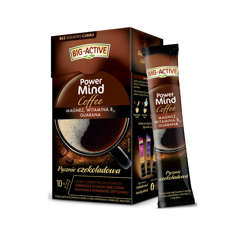 BIG-ACTIVE COFFEE POWER MIND 100 G (10 SASZETEK X 10 G)