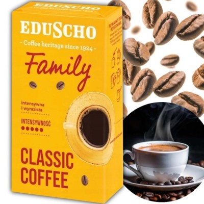 EDUSCHO FAMILY kawa mielona 100% ROBUSTA intensywny smak
