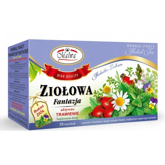 Malwa Herbata ZIOŁOWA FANTAZJA Aktywne Trawienie