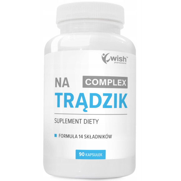 WISH COMPLEX NA TRĄDZIK FORMUŁA 14 SKŁADNIKÓW 90 KAPSUŁEK