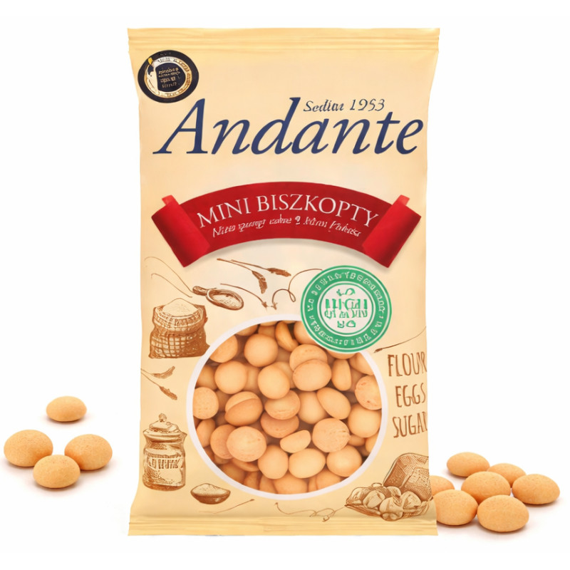 ANDANTE MINI BISZKOPTY 120G prosty skład