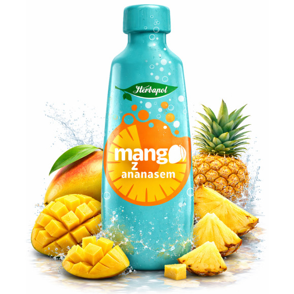 Herbapol KONCENTRAT NAPOJU MANGO Z ANANSEM 405ML aż na 10L napoju