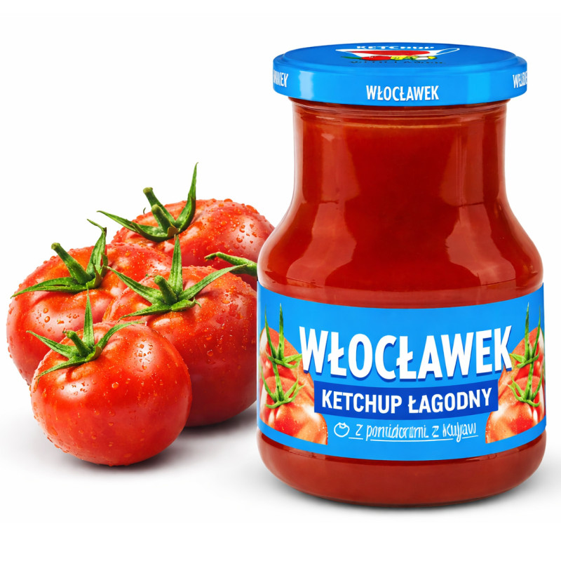 Włocławek KETCHUP ŁAGODNY POMIDOROWY 380G
