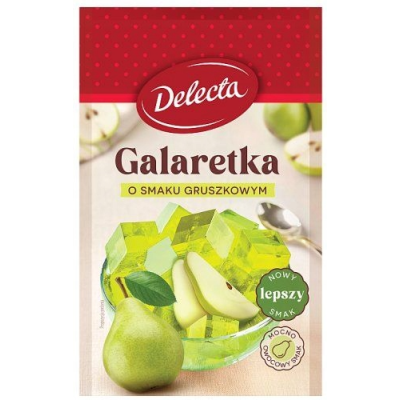 Delecta GALARETKA GRUSZKOWA smak gruszkowy gruszka zielona