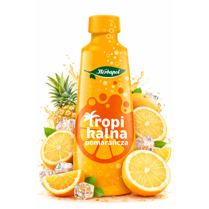 Herbapol KONCENTRAT NAPOJU smak TROPIKALNA POMARAŃCZA 405ML aż NA 10L
