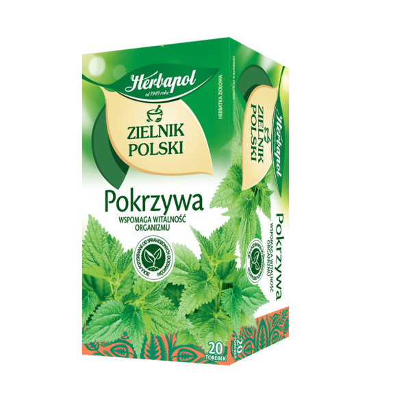Herbapol ZIELNIK POLSKI POKRZYWA wsparcie OCZYSZCZENIE WŁOSY SKÓRA 20 SASZ.