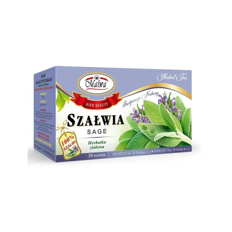 MALWA SZAŁWIA liść SZAŁWII działanie antybakteryjne