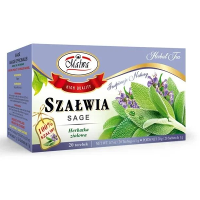 MALWA SZAŁWIA liść SZAŁWII działanie antybakteryjne