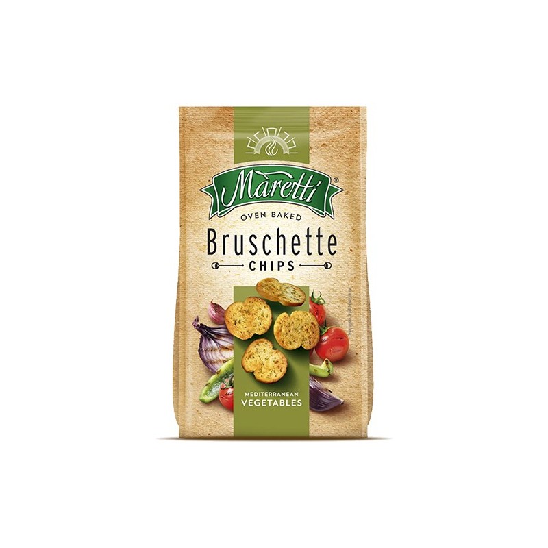 BRUSCHETTA MARETTI Chipsy Krążki chlebowe MIX WARZYW