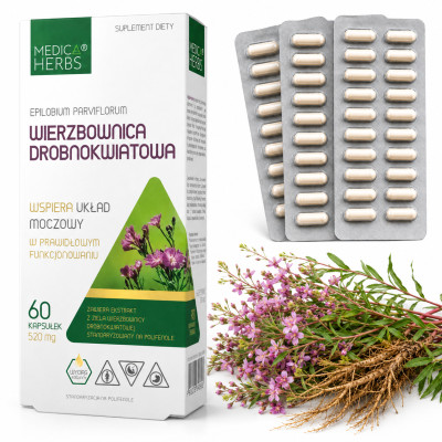 Medica Herbs WIERZBOWNICA DROBNOKWIATOWA 60 kaps.