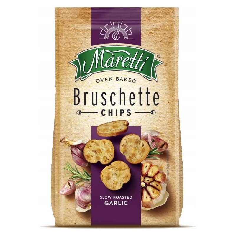 BRUSCHETTA MARETTI Chipsy Krążki chlebowe Z PIECZONYM