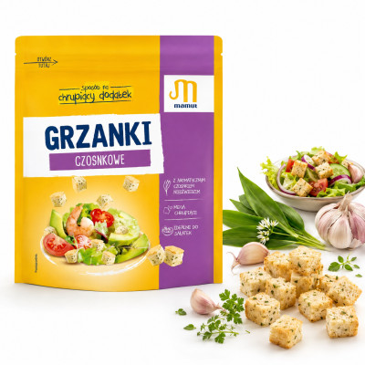 Mamut GRZANKI CZOSNKOWE Z CZOSNKIEM NIEDŹWIEDZIM 150G FOLIA