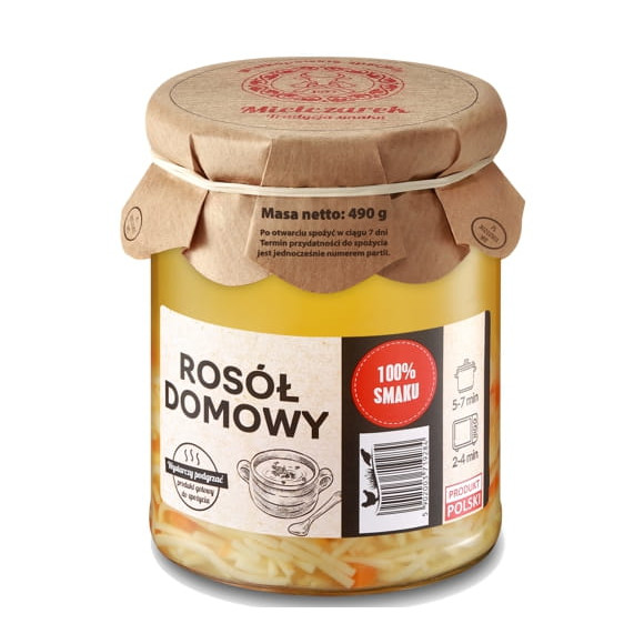 Mielczarek ROSÓŁ DOMOWY Z MAKARONEM drobiowo-wołowy 490G