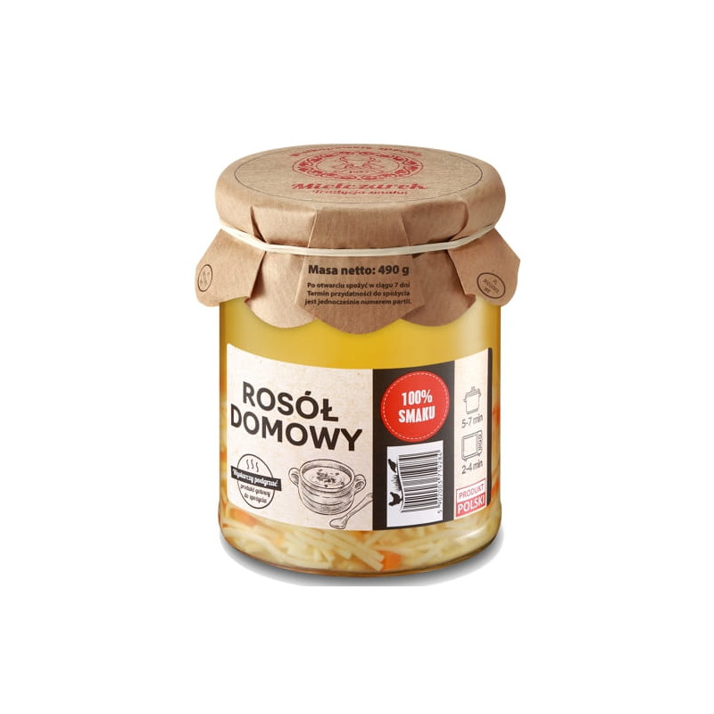 Mielczarek ROSÓŁ DOMOWY Z MAKARONEM drobiowo-wołowy 490G