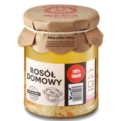 Mielczarek ROSÓŁ DOMOWY Z MAKARONEM drobiowo-wołowy 490G