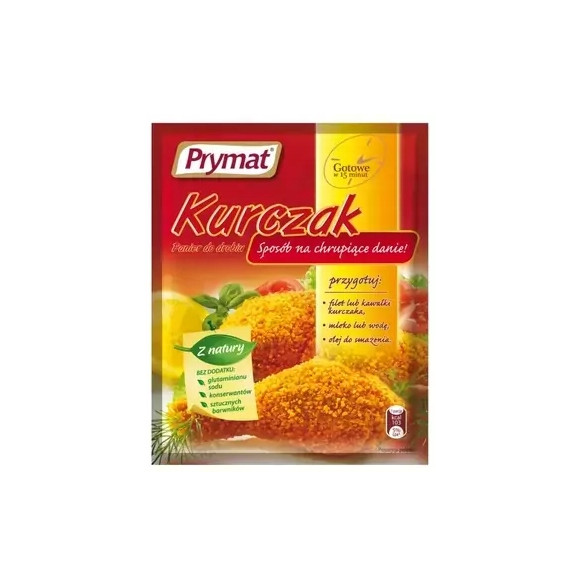 PRYMAT KURCZAK PANIERKA DO DROBIU CHRUPIĄCA PRZYPRAWA 80G