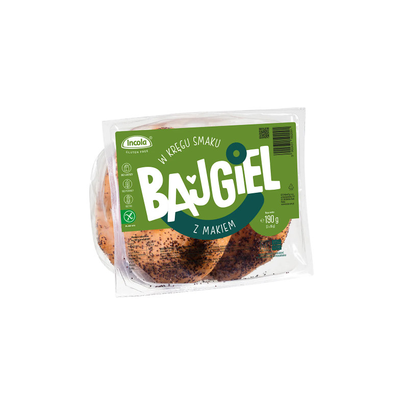 Incola BEZGLUTENOWE BAJGLE Z MAKIEM bajgiel 190G