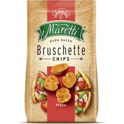 BRUSCHETTA MARETTI Chipsy Pieczone Krążki chlebowe O SMAKU