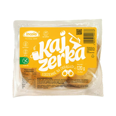 Incola BEZGLUTENOWE BUŁKI KAJZERKI 2x60G 120G