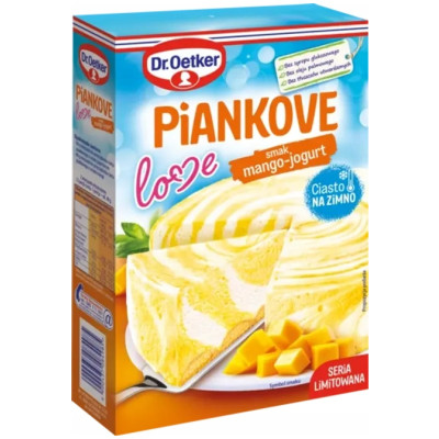 Dr.Oetker PIANKOVE LOVE SMAK MANGO JOGURT ciasto na zimno 160G